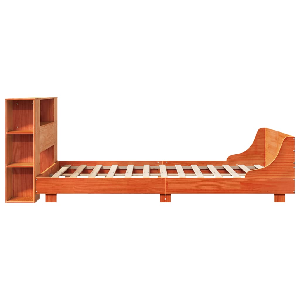Bedframe zonder matras massief grenenhout wasbruin 160x200 cm is nu te koop bij PeponiXL, paradijselijk wonen!