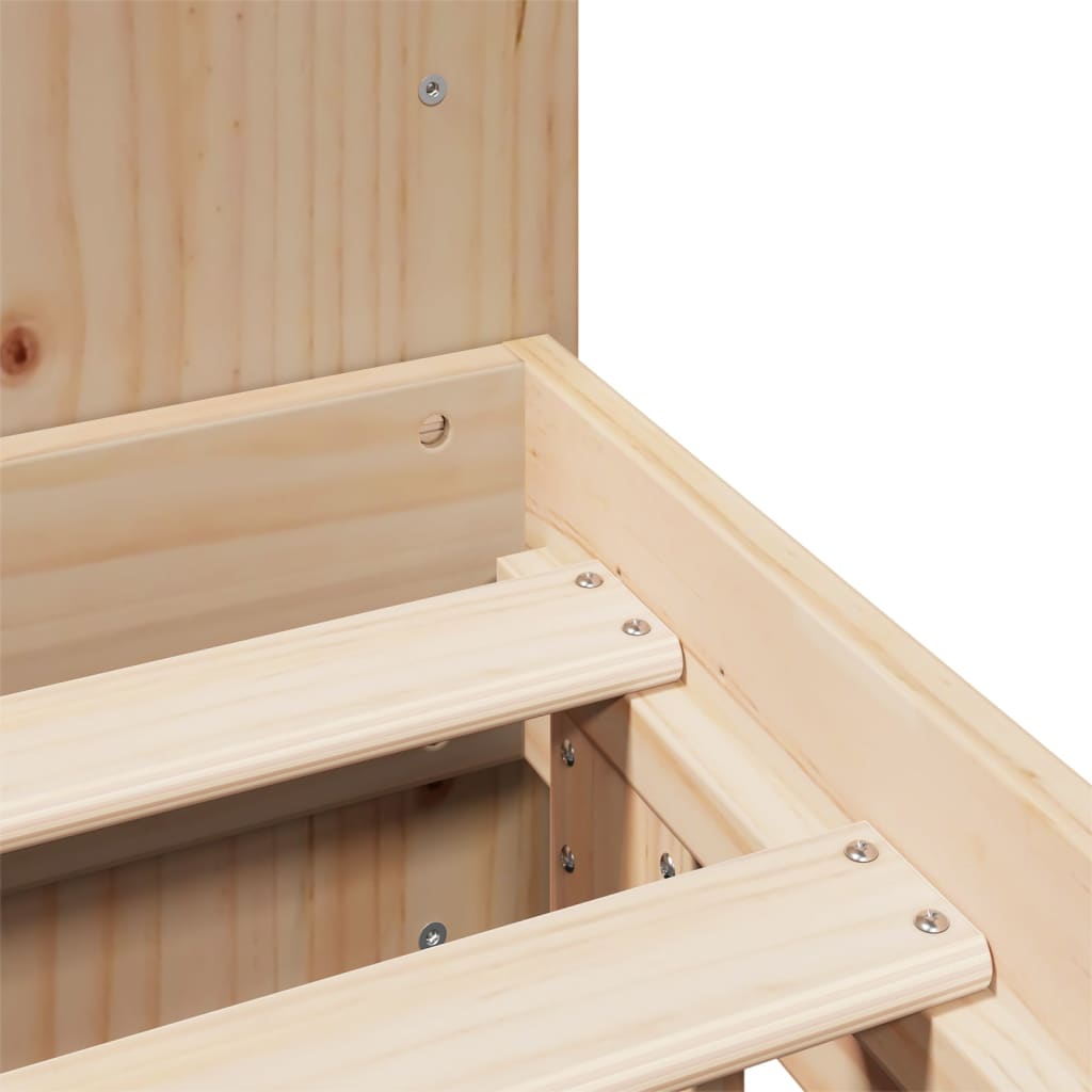 Bedframe zonder matras massief grenenhout 150x200 cm