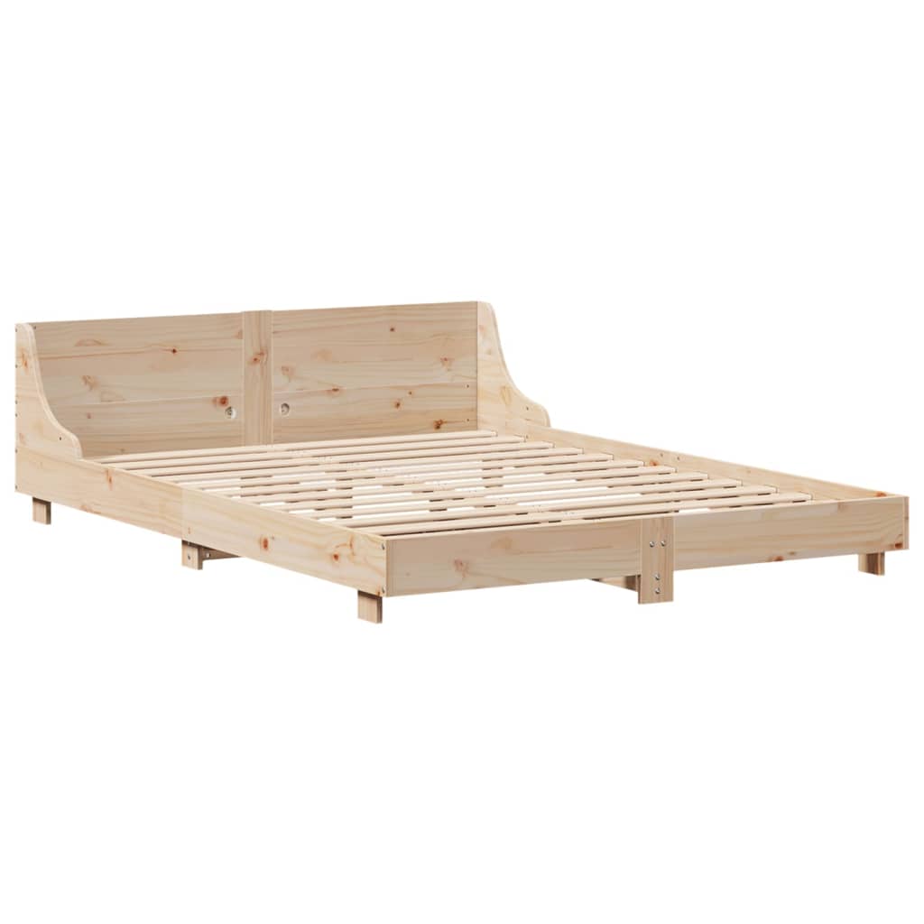 Bedframe zonder matras massief grenenhout 120x200 cm is nu te koop bij PeponiXL, paradijselijk wonen!
