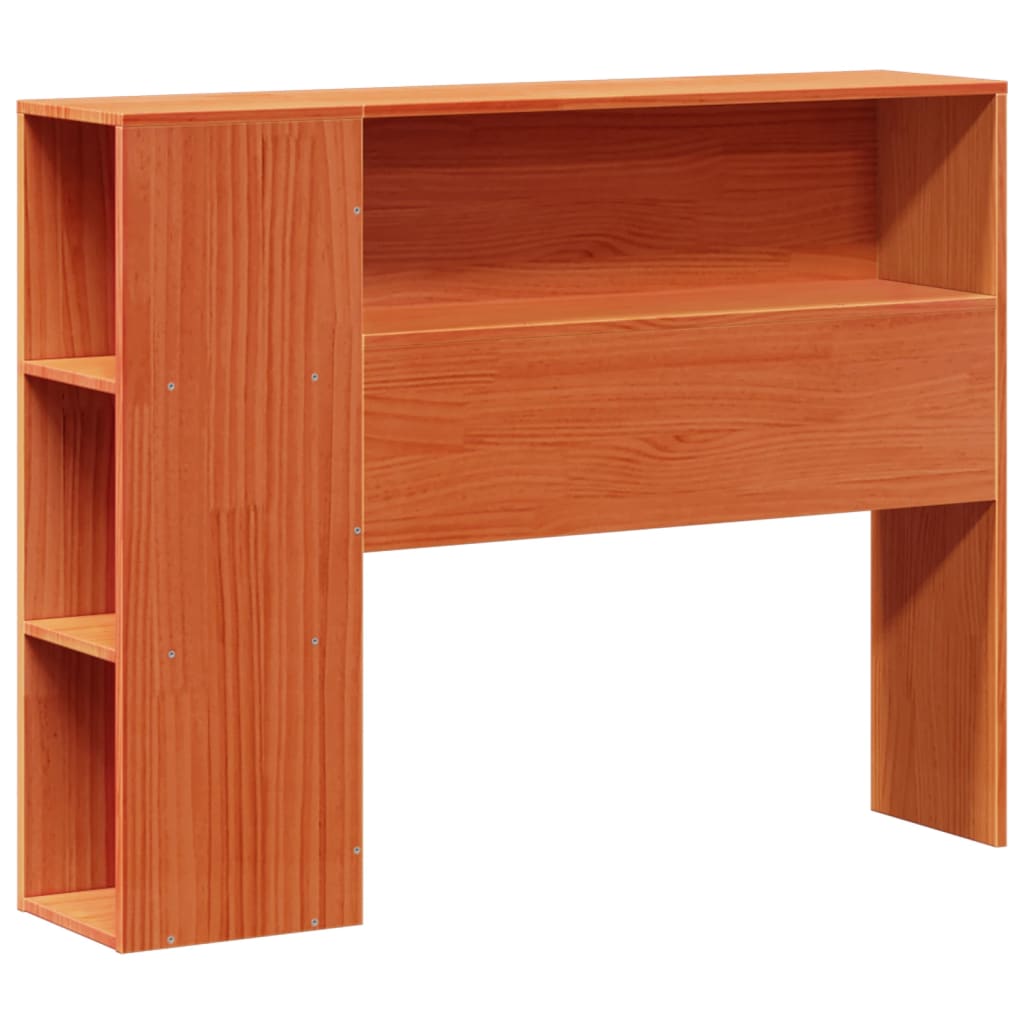 Bedframe zonder matras massief grenenhout wasbruin 75x190 cm