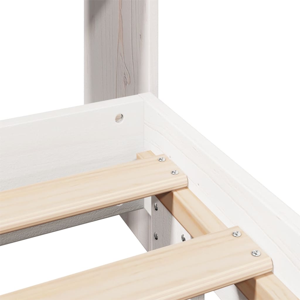 Bedframe zonder matras massief grenenhout wit 180x200 cm is nu te koop bij PeponiXL, paradijselijk wonen!