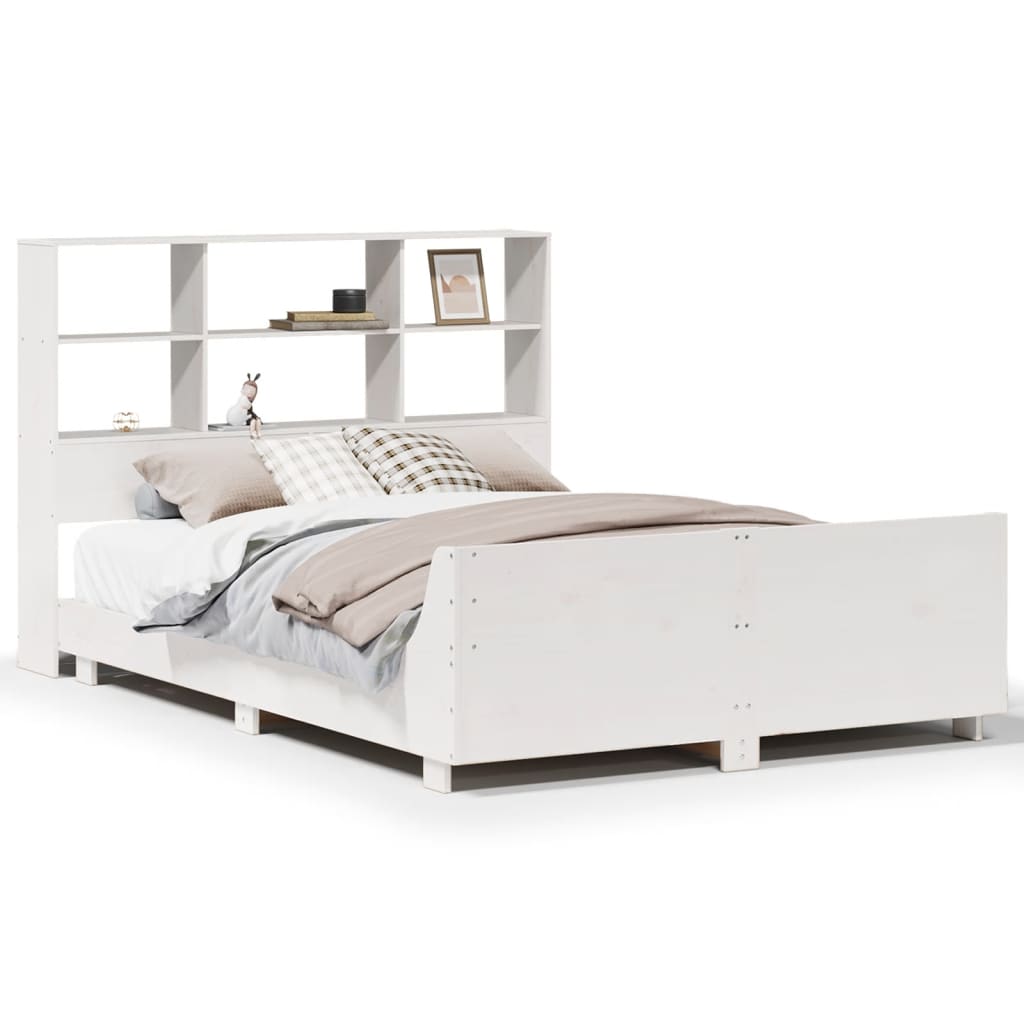 Bedframe zonder matras massief grenenhout wit 160x200 cm is nu te koop bij PeponiXL, paradijselijk wonen!