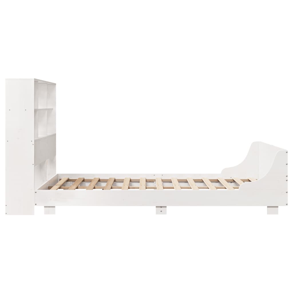 Bedframe zonder matras massief grenenhout wit 160x200 cm is nu te koop bij PeponiXL, paradijselijk wonen!