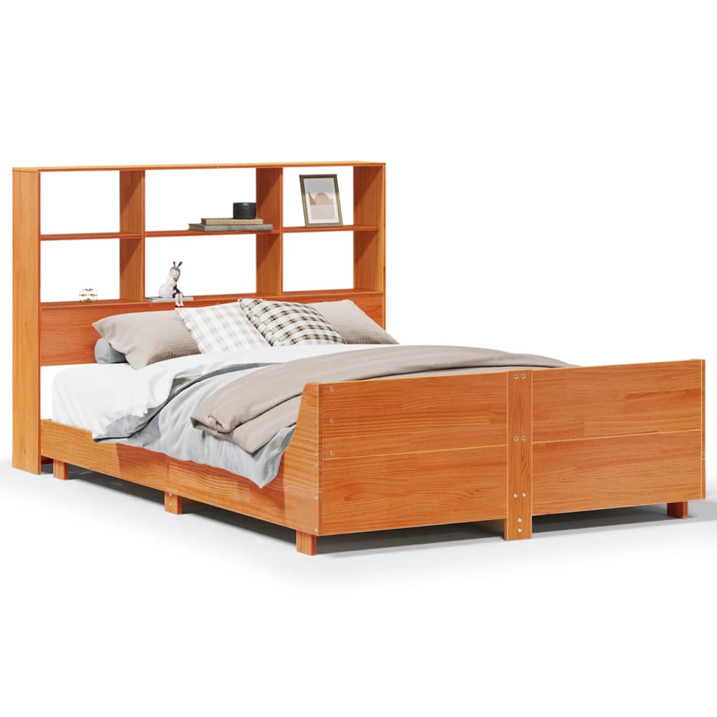 Bedframe zonder matras massief grenenhout wasbruin 160x200 cm is nu te koop bij PeponiXL, paradijselijk wonen!