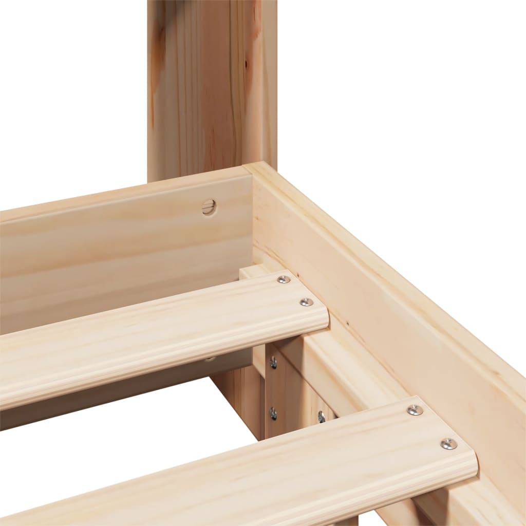 Bedframe zonder matras massief grenenhout 150x200 cm is nu te koop bij PeponiXL, paradijselijk wonen!