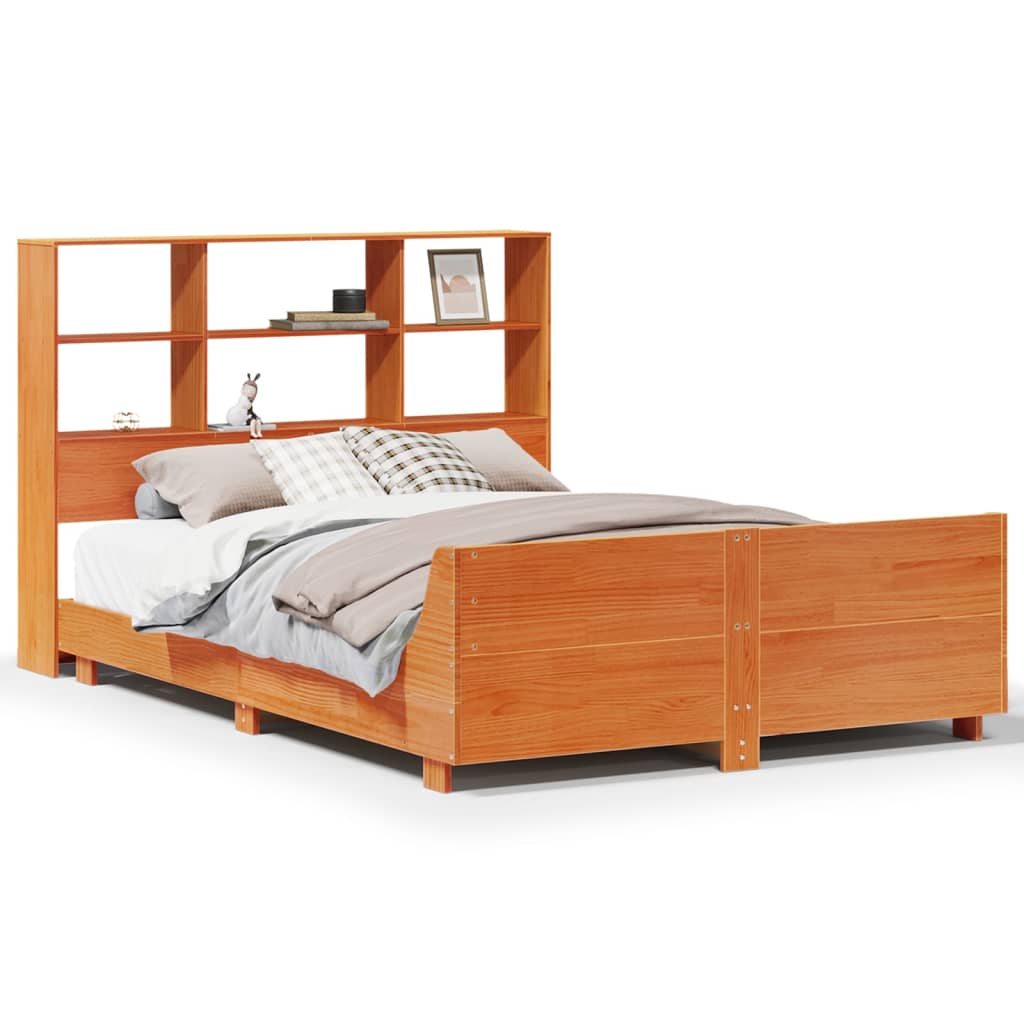 Bedframe zonder matras massief grenenhout wasbruin 120x200 cm is nu te koop bij PeponiXL, paradijselijk wonen!