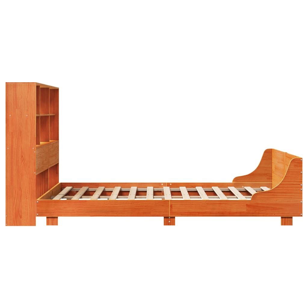 Bedframe zonder matras massief grenenhout wasbruin 120x200 cm is nu te koop bij PeponiXL, paradijselijk wonen!