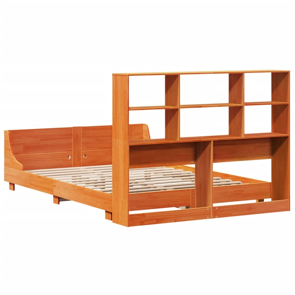 Bedframe zonder matras massief grenenhout wasbruin 120x200 cm is nu te koop bij PeponiXL, paradijselijk wonen!