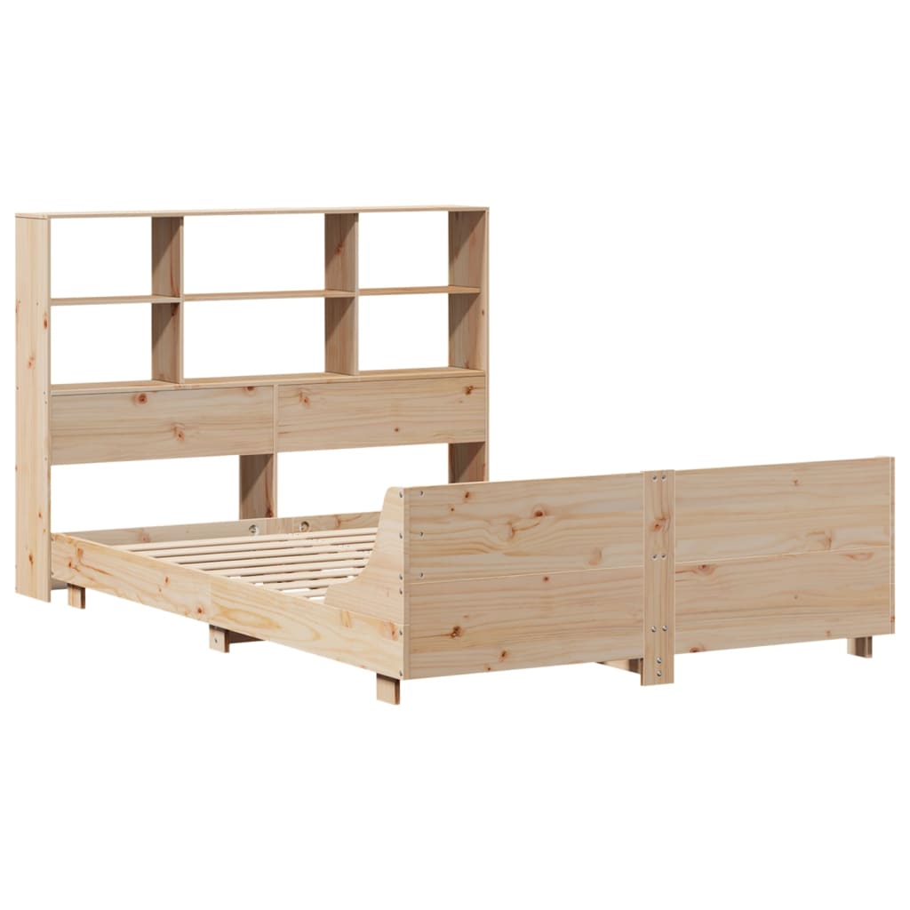 Bedframe zonder matras massief grenenhout 140x190 cm