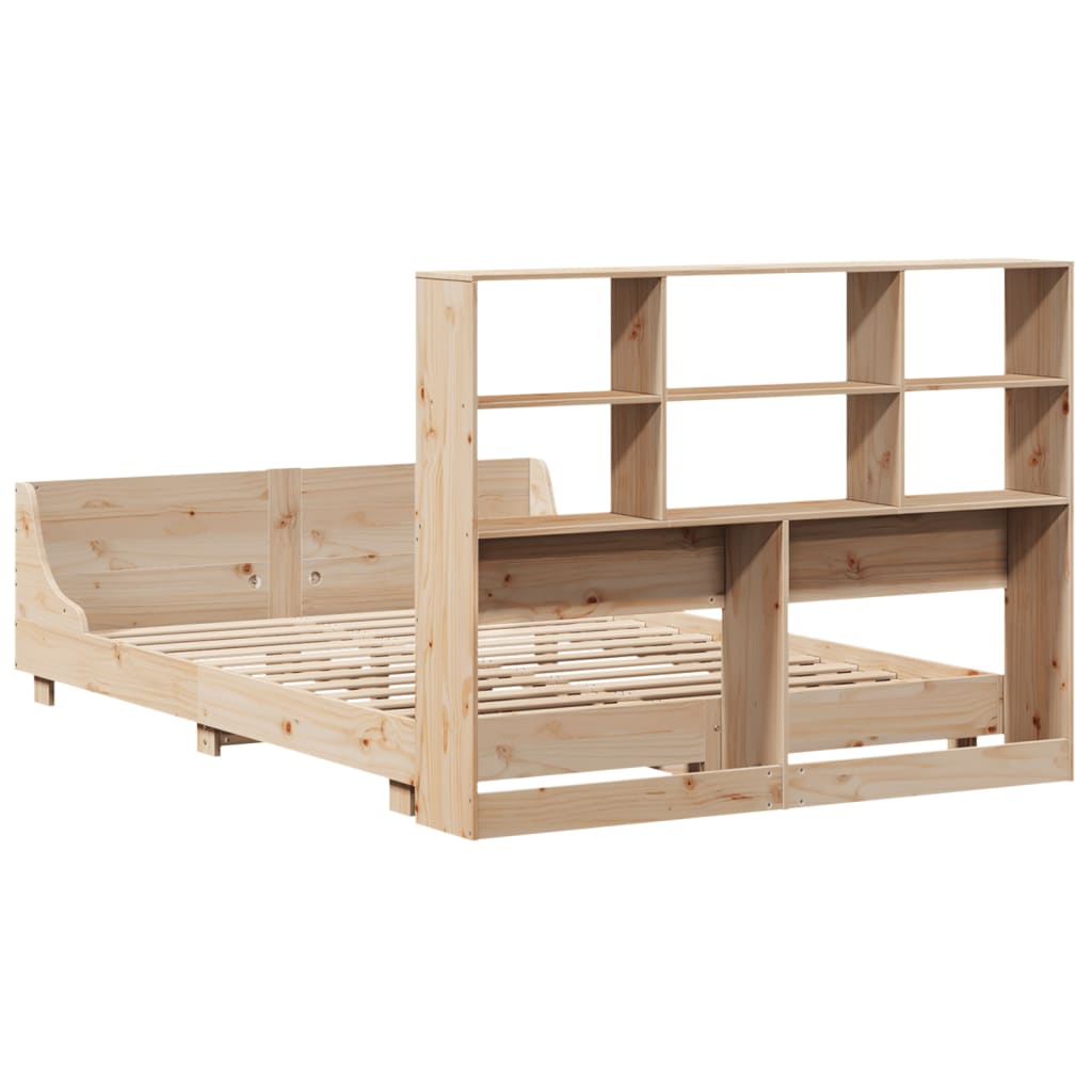 Bedframe zonder matras massief grenenhout 140x190 cm