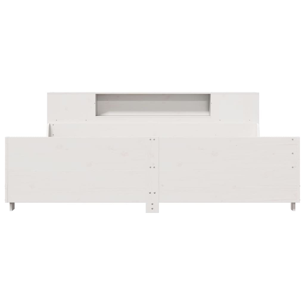 Bedframe zonder matras massief grenenhout wit 200x200 cm is nu te koop bij PeponiXL, paradijselijk wonen!