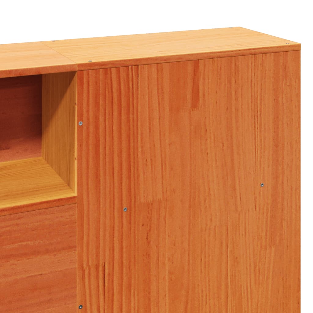Bedframe zonder matras massief grenenhout wasbruin 200x200 cm is nu te koop bij PeponiXL, paradijselijk wonen!