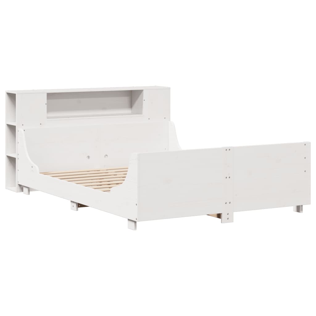 Bedframe zonder matras massief grenenhout wit 160x200 cm is nu te koop bij PeponiXL, paradijselijk wonen!