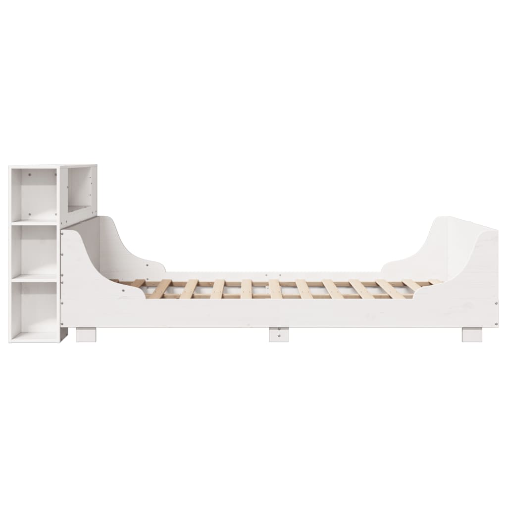 Bedframe zonder matras massief grenenhout wit 160x200 cm is nu te koop bij PeponiXL, paradijselijk wonen!