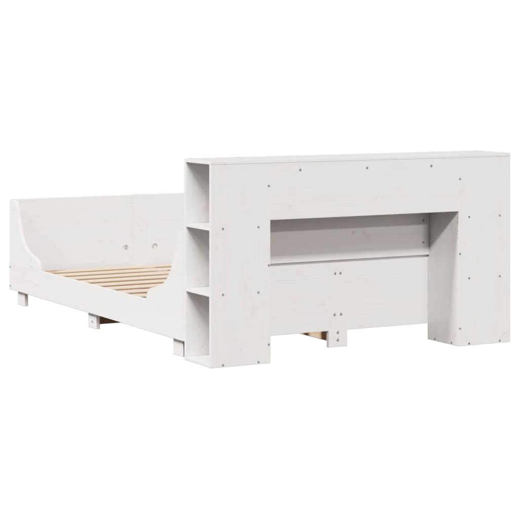 Bedframe zonder matras massief grenenhout wit 160x200 cm is nu te koop bij PeponiXL, paradijselijk wonen!