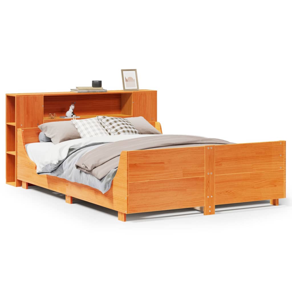 Bedframe zonder matras massief grenenhout wasbruin 160x200 cm is nu te koop bij PeponiXL, paradijselijk wonen!