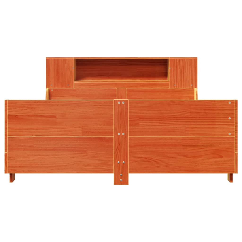 Bedframe zonder matras massief grenenhout wasbruin 160x200 cm is nu te koop bij PeponiXL, paradijselijk wonen!