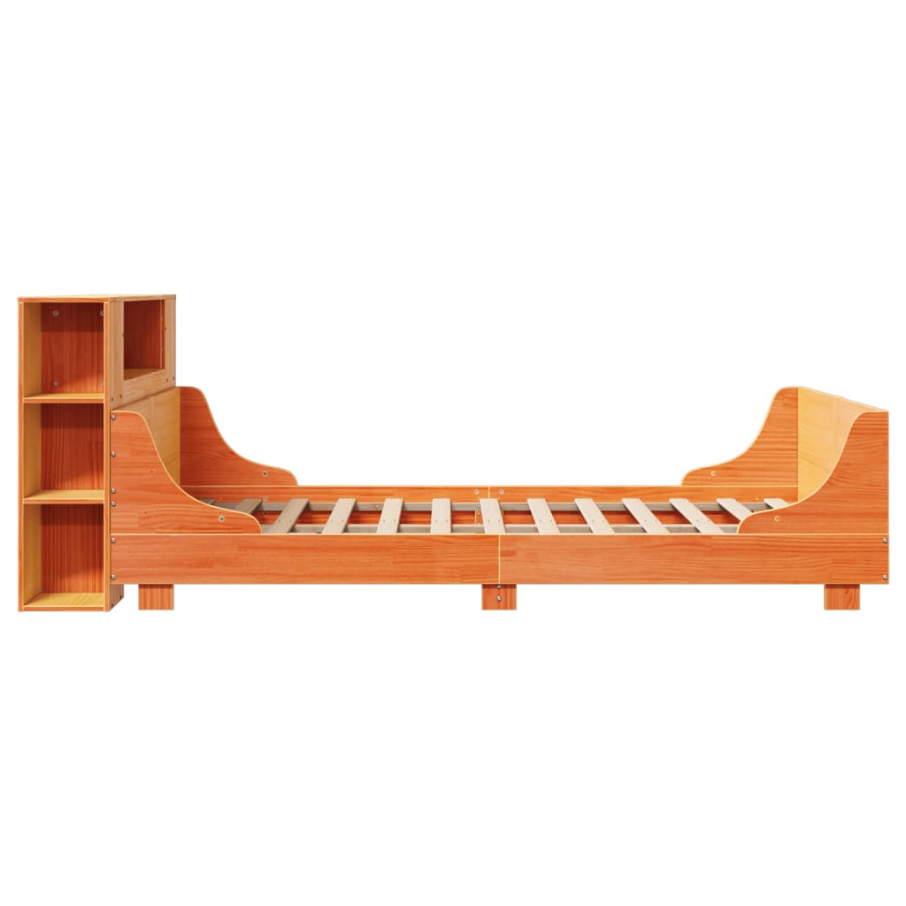 Bedframe zonder matras massief grenenhout wasbruin 160x200 cm is nu te koop bij PeponiXL, paradijselijk wonen!