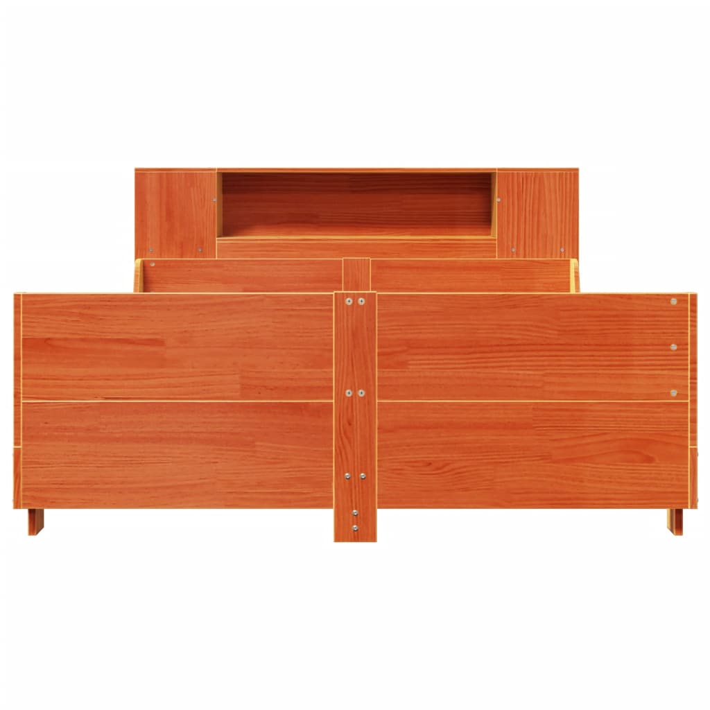 Bedframe zonder matras massief grenenhout wasbruin 140x200 cm is nu te koop bij PeponiXL, paradijselijk wonen!
