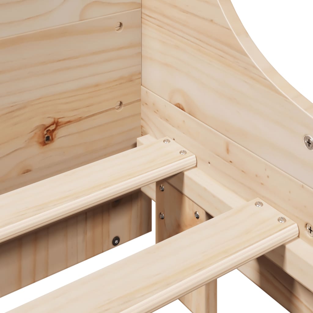 Bedframe zonder matras massief grenenhout 135x190 cm is nu te koop bij PeponiXL, paradijselijk wonen!