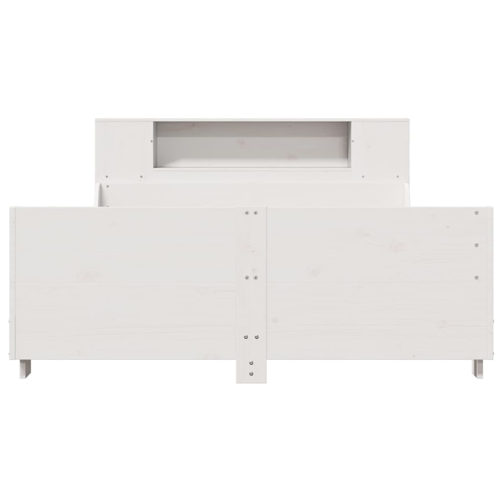 Bedframe zonder matras massief grenenhout wit 135x190 cm is nu te koop bij PeponiXL, paradijselijk wonen!