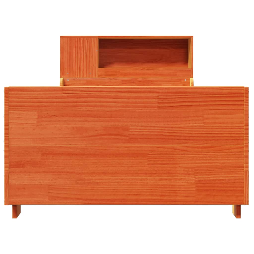 Bedframe zonder matras massief grenenhout wasbruin 100x200 cm is nu te koop bij PeponiXL, paradijselijk wonen!