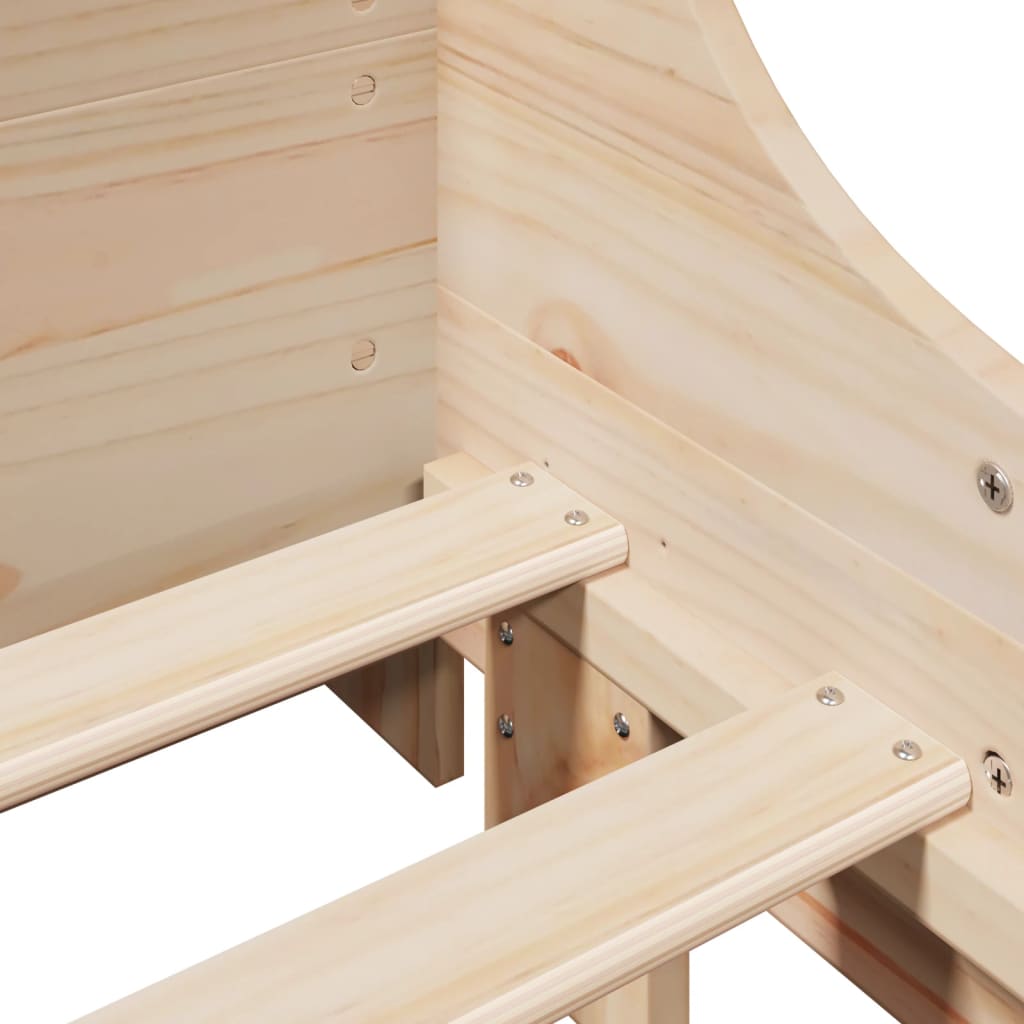 Bedframe zonder matras massief grenenhout 75x190 cm is nu te koop bij PeponiXL, paradijselijk wonen!