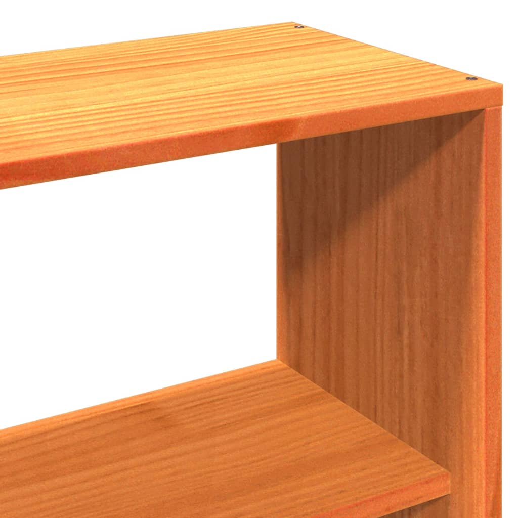 Bed met boekenkast zonder matras hout wasbruin 150x200 cm is nu te koop bij PeponiXL, paradijselijk wonen!