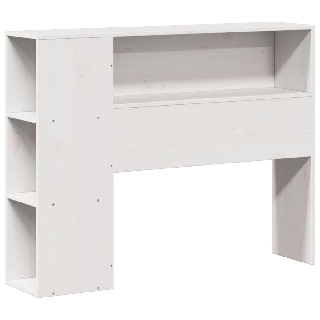 Bed met boekenkast zonder matras massief hout wit 75x190 cm is nu te koop bij PeponiXL, paradijselijk wonen!