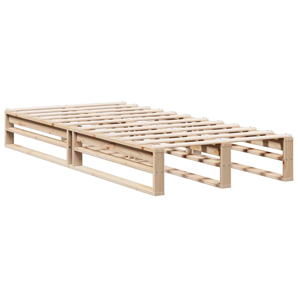 Bed met boekenkast zonder matras massief grenenhout 90x200 cm is nu te koop bij PeponiXL, paradijselijk wonen!