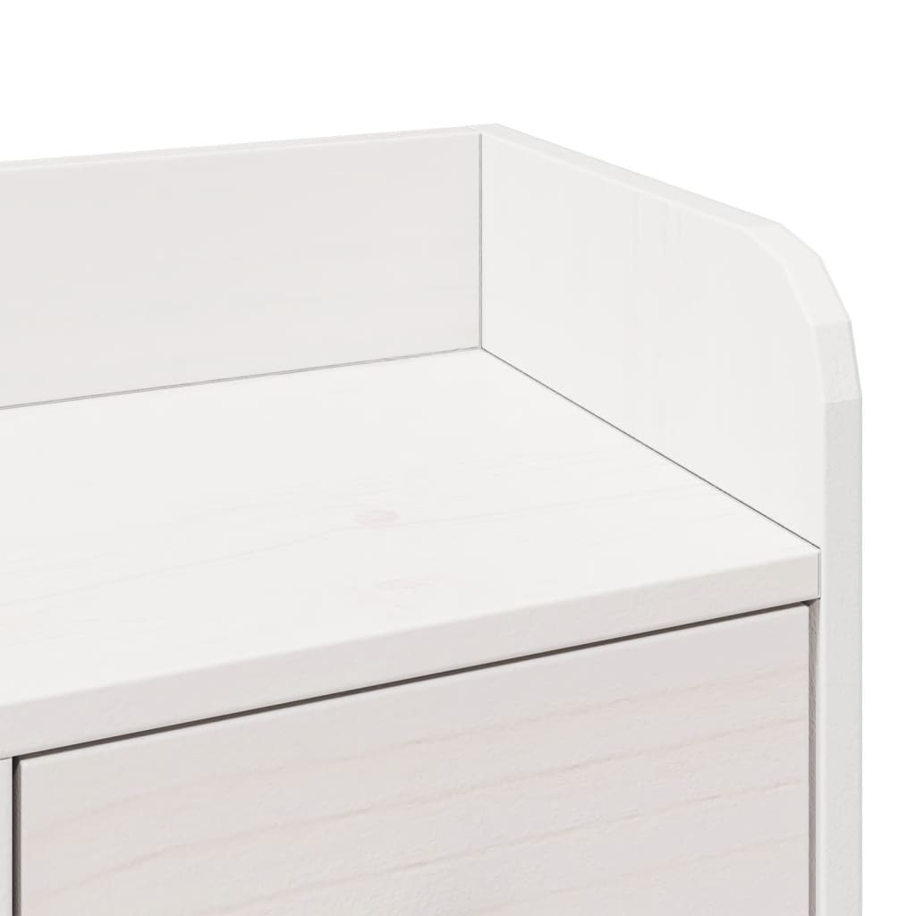 Bed met boekenkast zonder matras grenenhout wit 180x200 cm is nu te koop bij PeponiXL, paradijselijk wonen!