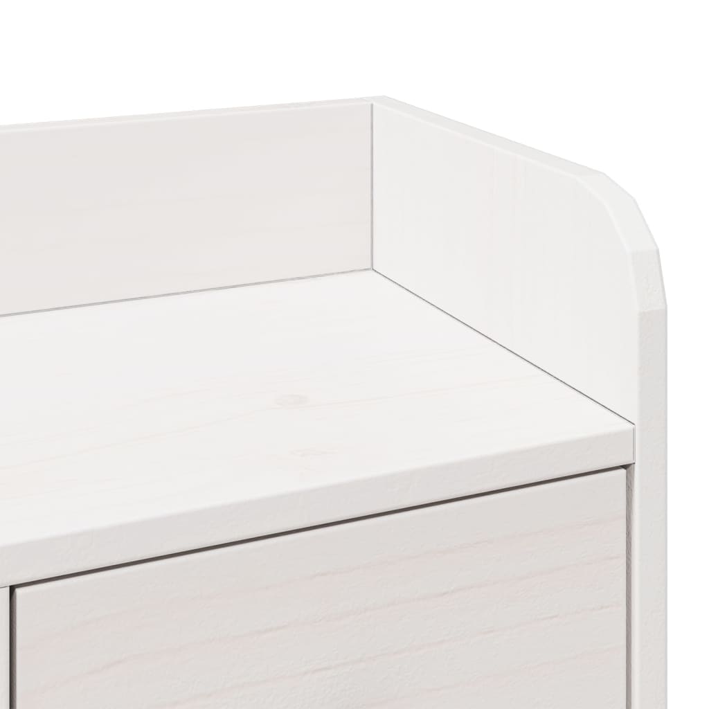 Bed met boekenkast zonder matras grenenhout wit 75x190 cm is nu te koop bij PeponiXL, paradijselijk wonen!