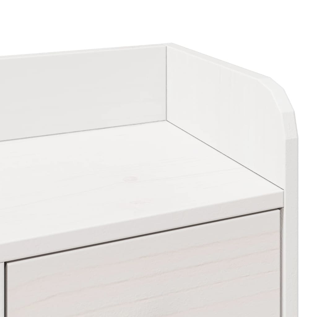 Bed met boekenkast zonder matras grenenhout wit 90x190 cm is nu te koop bij PeponiXL, paradijselijk wonen!