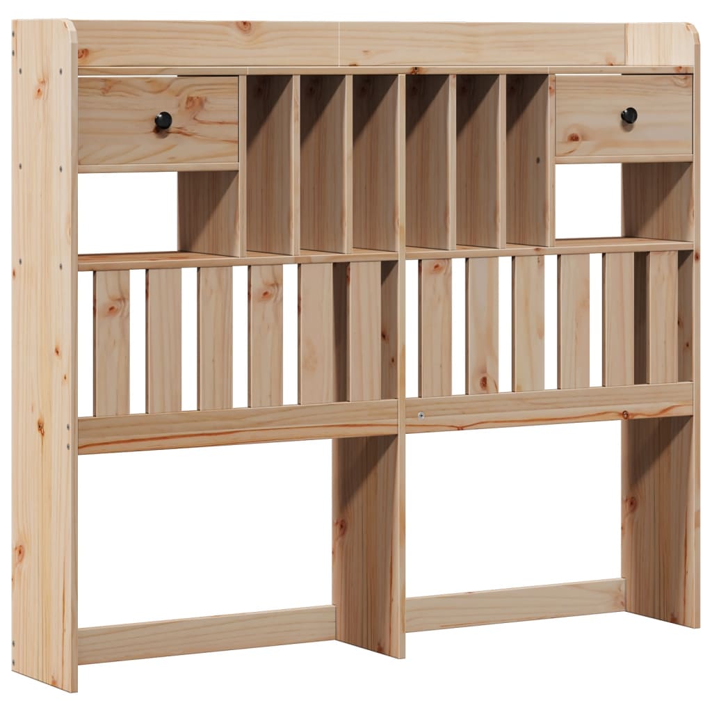 Bed met boekenkast zonder matras massief grenenhout 135x190 cm is nu te koop bij PeponiXL, paradijselijk wonen!
