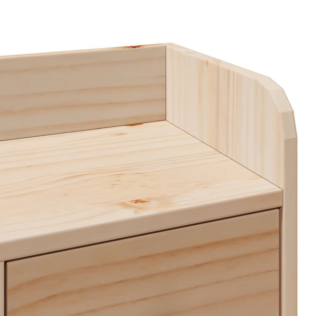 Bed met boekenkast zonder matras massief grenenhout 135x190 cm is nu te koop bij PeponiXL, paradijselijk wonen!