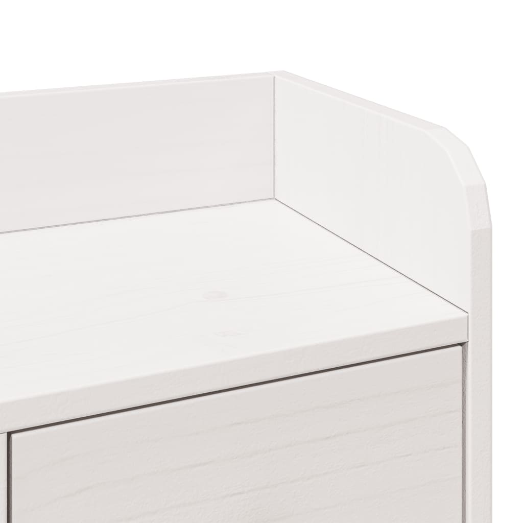 Bed met boekenkast zonder matras grenenhout wit 135x190 cm is nu te koop bij PeponiXL, paradijselijk wonen!