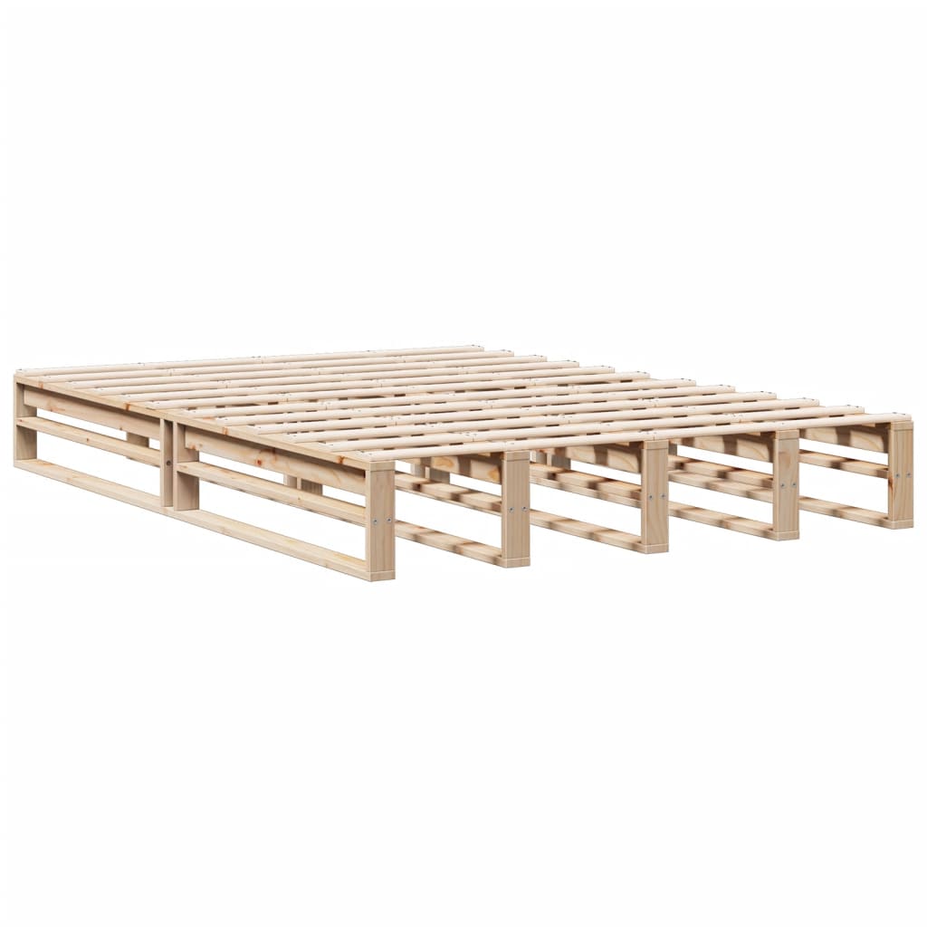 Bed met boekenkast zonder matras massief grenenhout 140x190 cm is nu te koop bij PeponiXL, paradijselijk wonen!