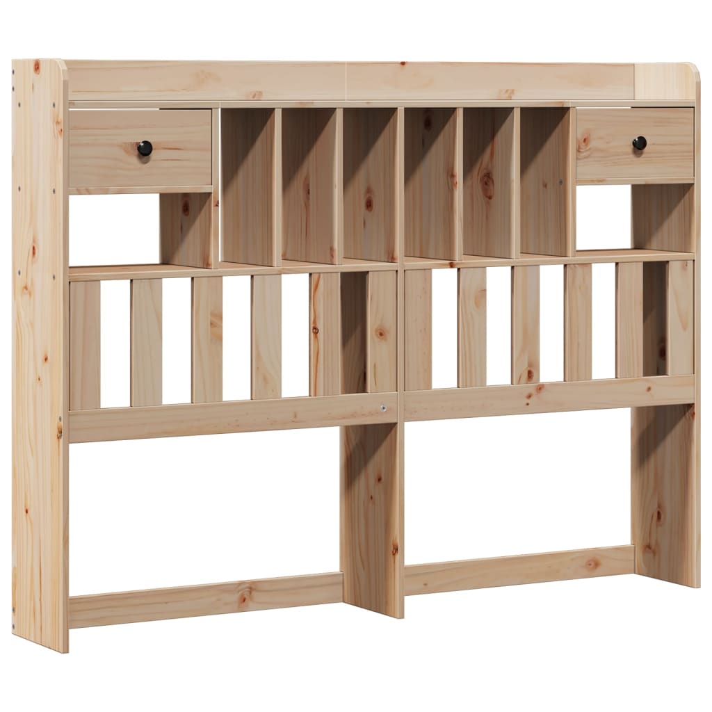 Bed met boekenkast zonder matras massief grenenhout 140x190 cm is nu te koop bij PeponiXL, paradijselijk wonen!