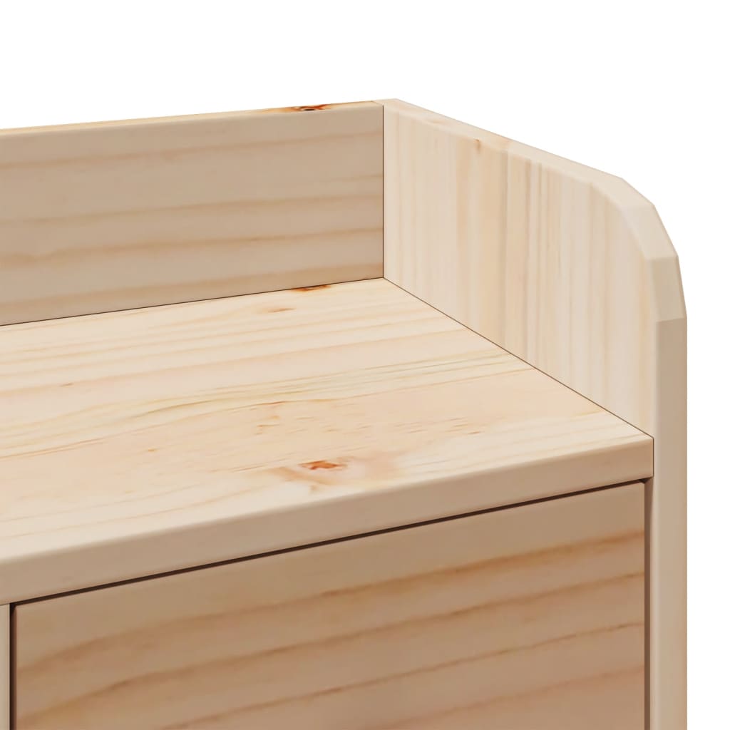 Bed met boekenkast zonder matras massief grenenhout 140x190 cm is nu te koop bij PeponiXL, paradijselijk wonen!