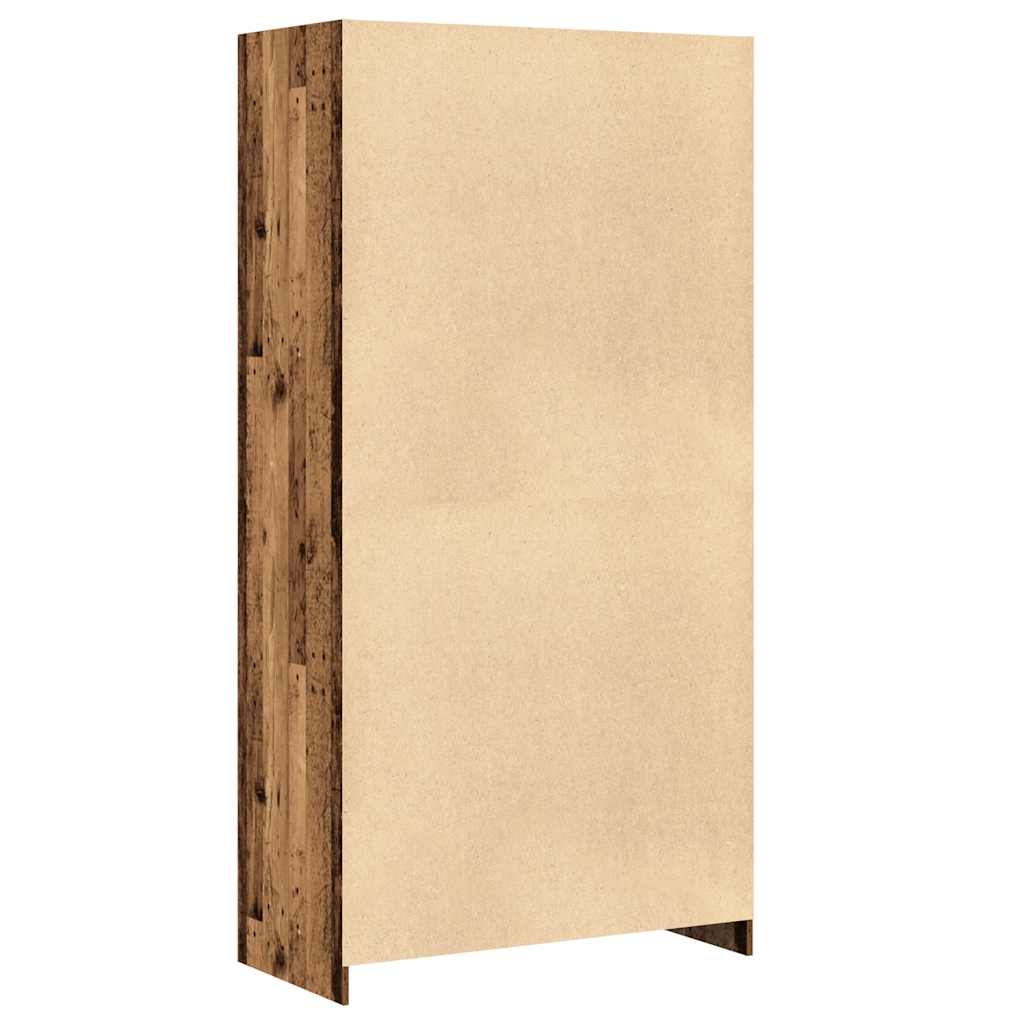 Kledingkast 100x50x200 cm bewerkt hout oud hout is nu te koop bij PeponiXL, paradijselijk wonen!
