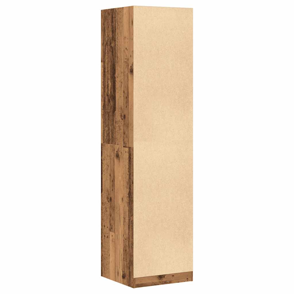 Kledingkast 50x50x200 cm bewerkt hout oud hout is nu te koop bij PeponiXL, paradijselijk wonen!