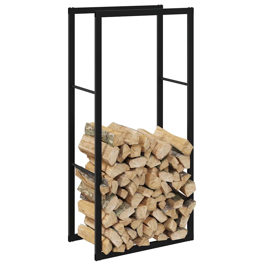 Haardhoutrek 55x30x116 cm staal zwart is nu te koop bij PeponiXL, paradijselijk wonen!