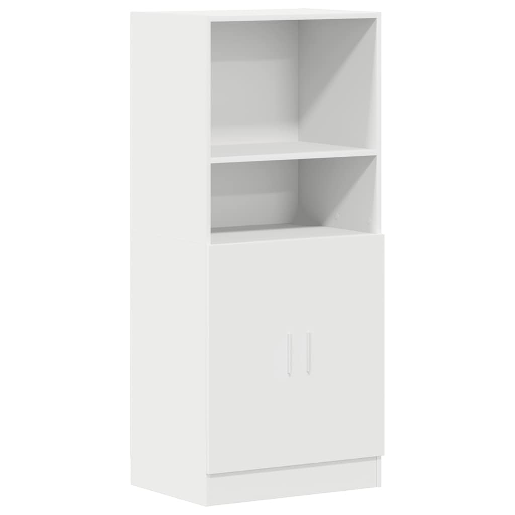2-delige Keukenkastenset bewerkt hout wit is nu te koop bij PeponiXL, paradijselijk wonen!
