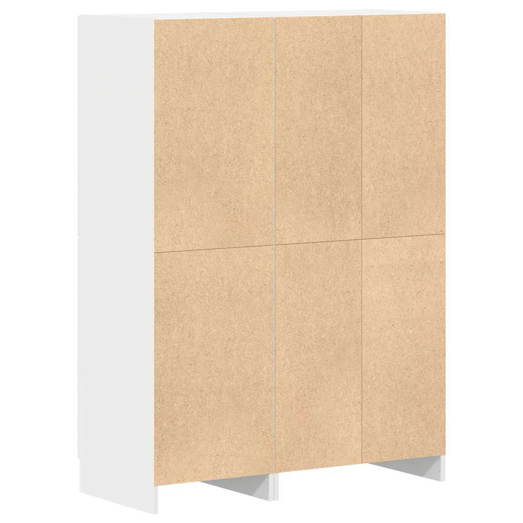 2-delige Keukenkastenset bewerkt hout wit is nu te koop bij PeponiXL, paradijselijk wonen!