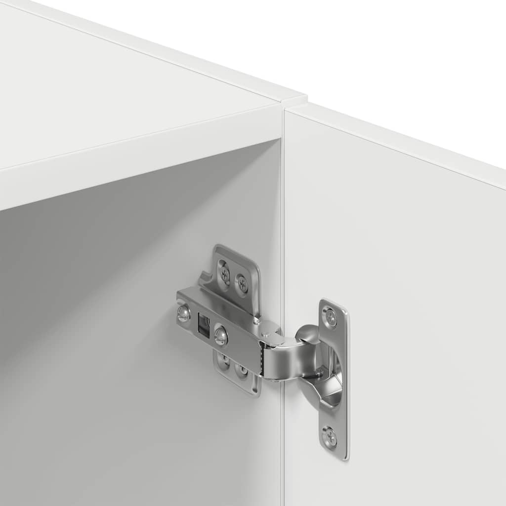 2-delige Keukenkastenset bewerkt hout wit is nu te koop bij PeponiXL, paradijselijk wonen!