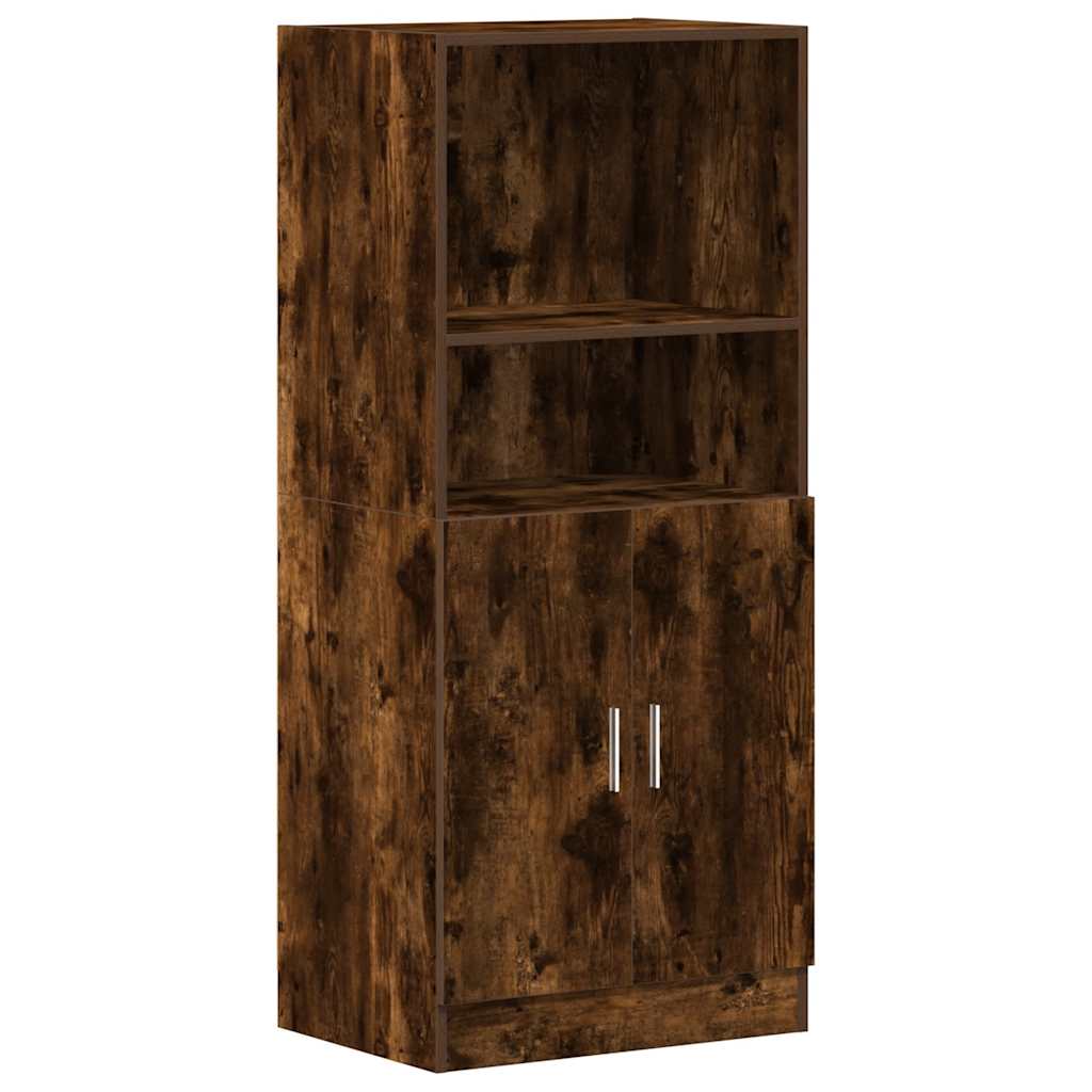 2-delige Keukenkastenset bewerkt hout gerookt eikenkleurig is nu te koop bij PeponiXL, paradijselijk wonen!