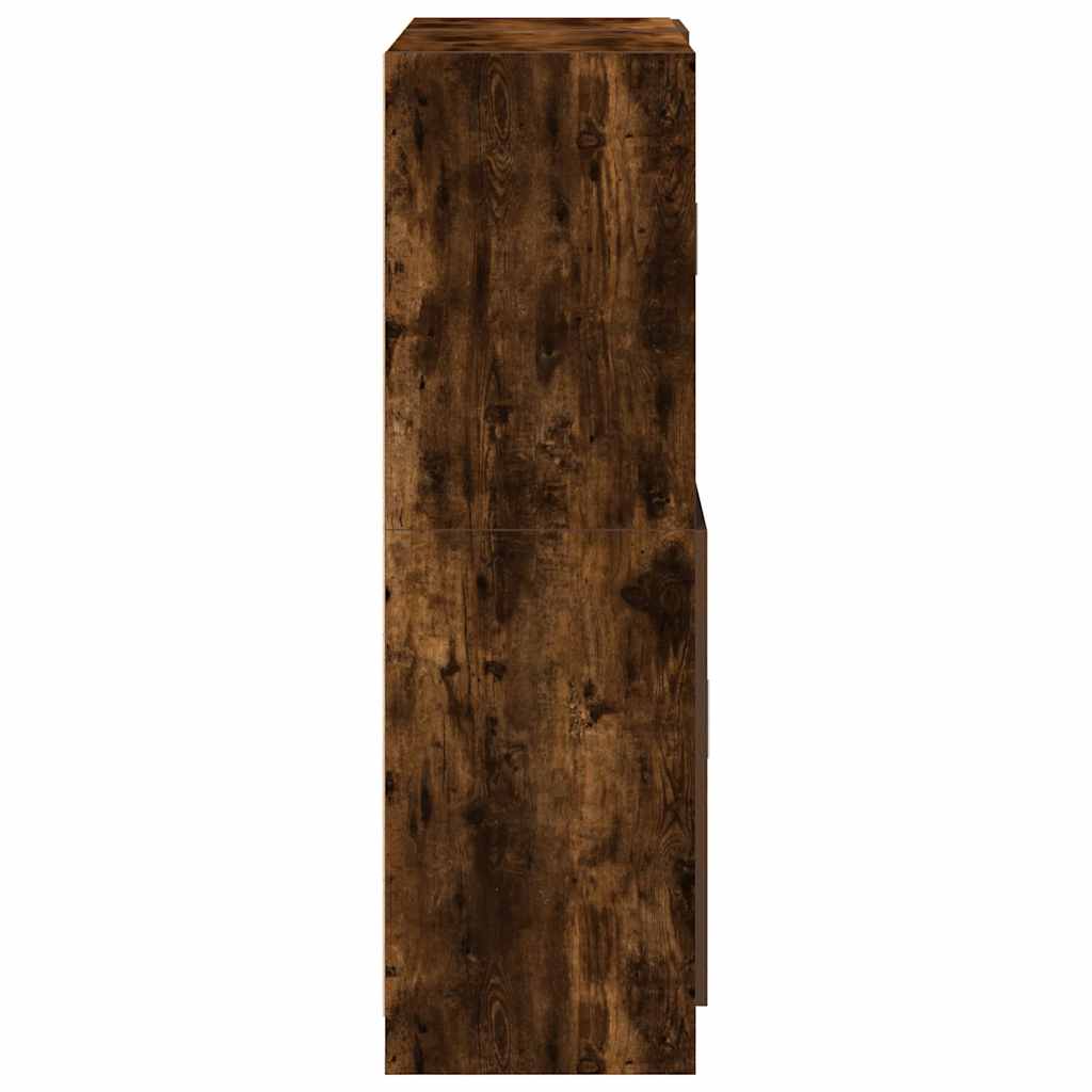 2-delige Keukenkastenset bewerkt hout gerookt eikenkleurig is nu te koop bij PeponiXL, paradijselijk wonen!