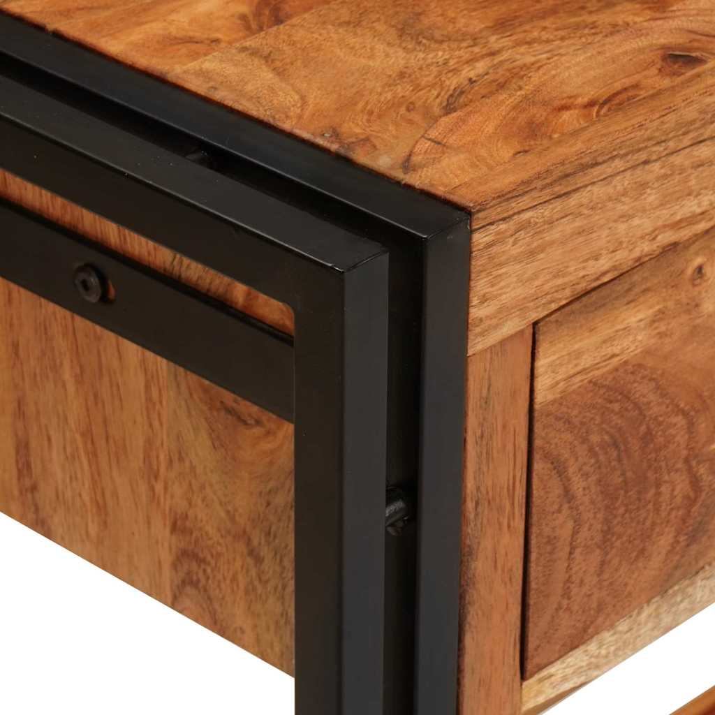 Wandtafels 2 pcs Bruin 161 x 33 x 75 cm Massief Acaciahout is nu te koop bij PeponiXL, paradijselijk wonen!