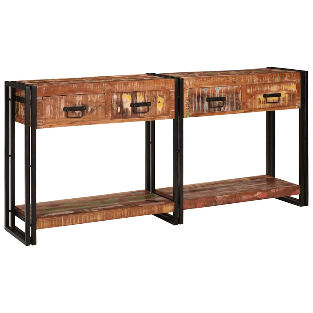 Wandtafels met lade met plank 2 pcs Multikleur 161 x 33 x 75 cm is nu te koop bij PeponiXL, paradijselijk wonen!