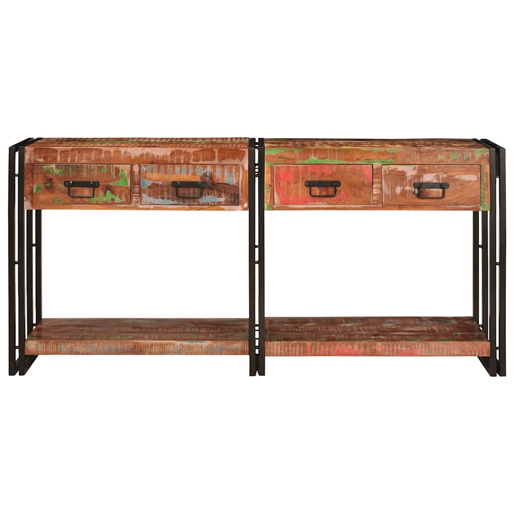 Wandtafels met lade met plank 2 pcs Multikleur 161 x 33 x 75 cm is nu te koop bij PeponiXL, paradijselijk wonen!